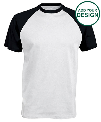 Baseball Short-sleeved two-tone T-shirt