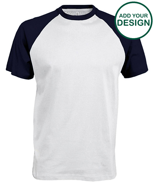 Baseball Short-sleeved two-tone T-shirt