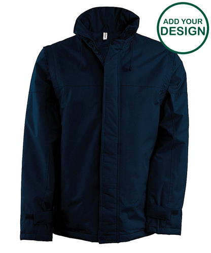 Detachable-sleeved blouson jacket