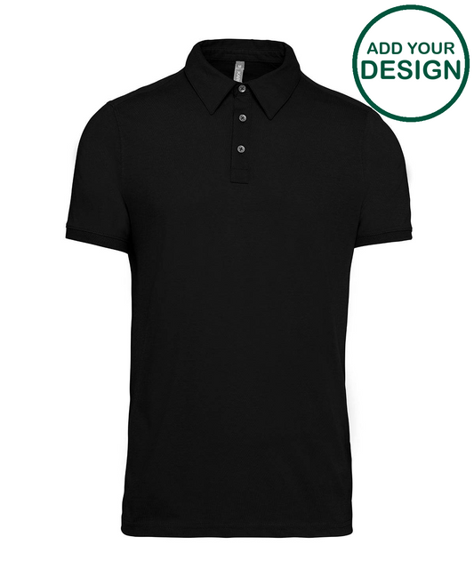 Jersey knit polo shirt