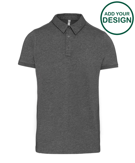 Jersey knit polo shirt