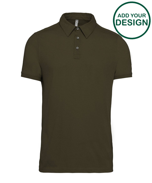 Jersey knit polo shirt