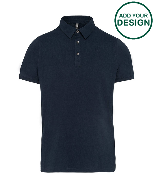 Jersey knit polo shirt
