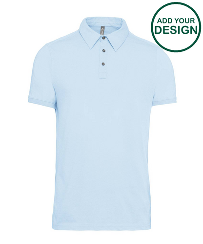 Jersey knit polo shirt