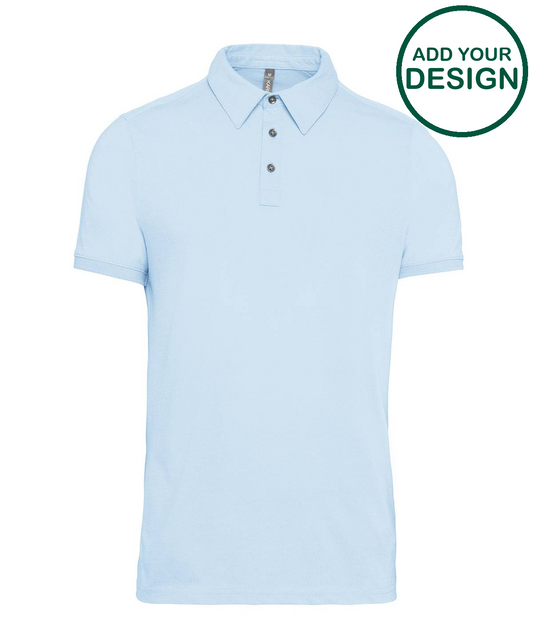Jersey knit polo shirt