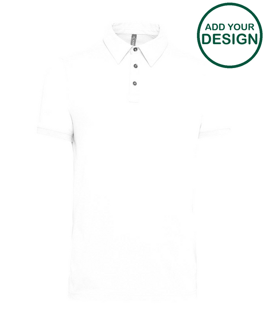 Jersey knit polo shirt