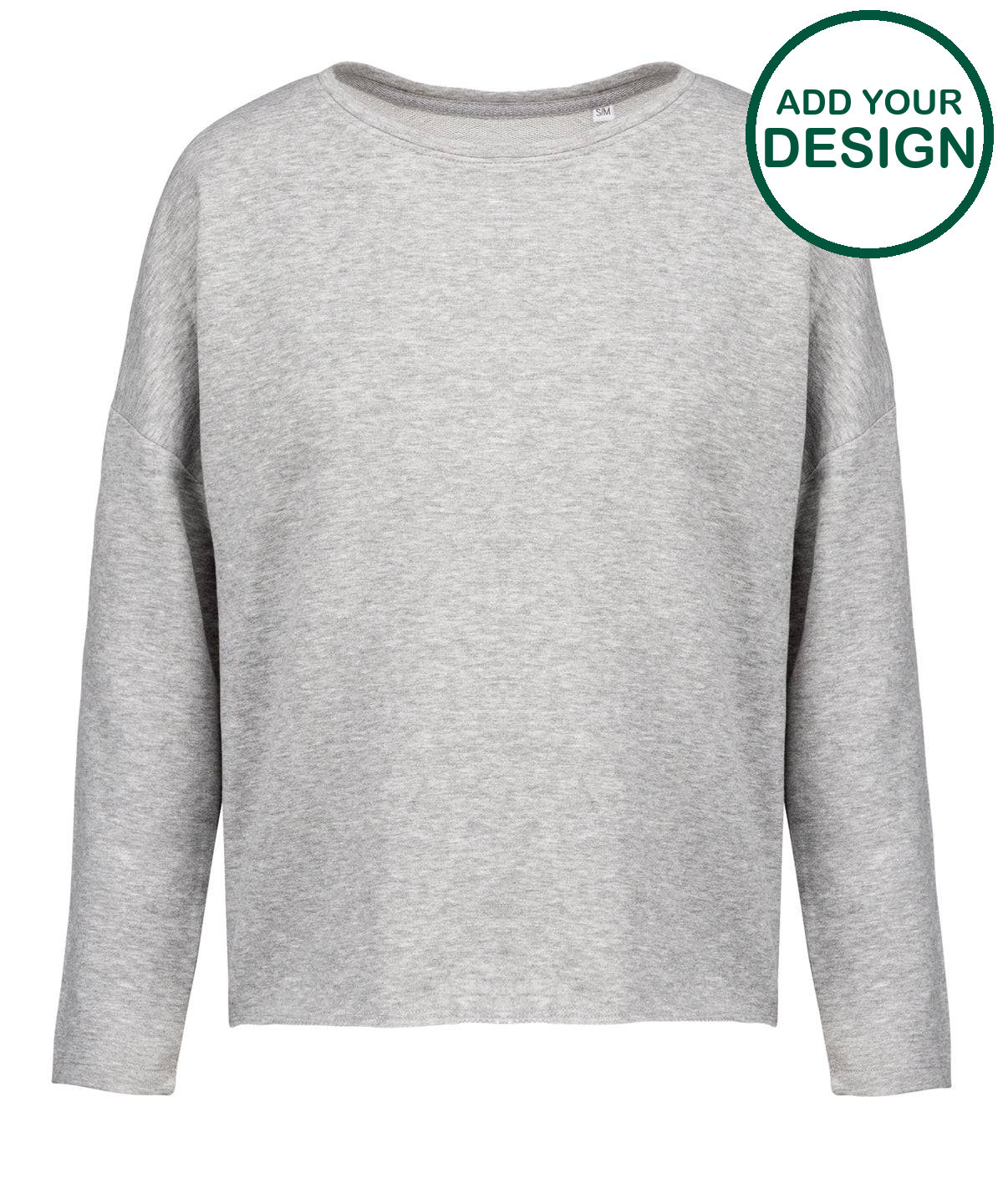 Ladies' oversized sweatshirt