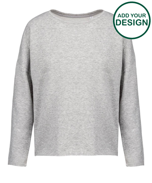 Ladies' oversized sweatshirt