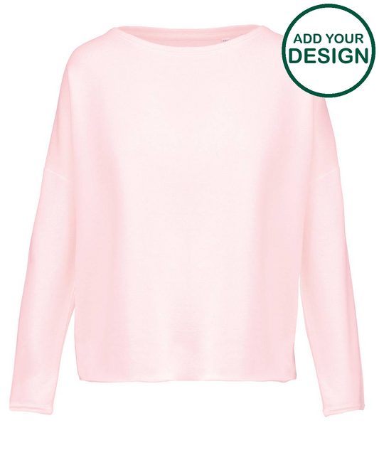 Ladies' oversized sweatshirt