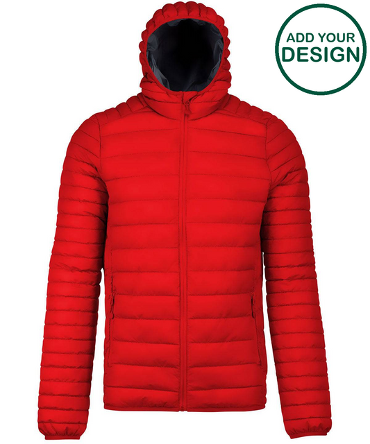 Lightweight hooded padded jacket