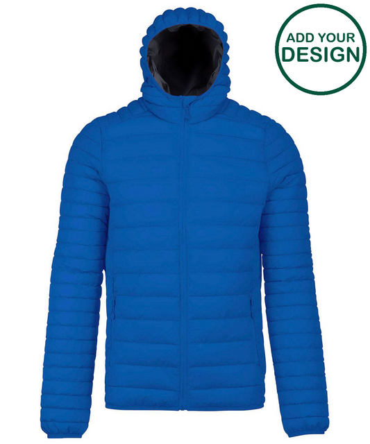 Lightweight hooded padded jacket