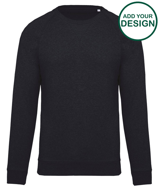 Men's organic cotton crew neck raglan sleeve sweatshirt