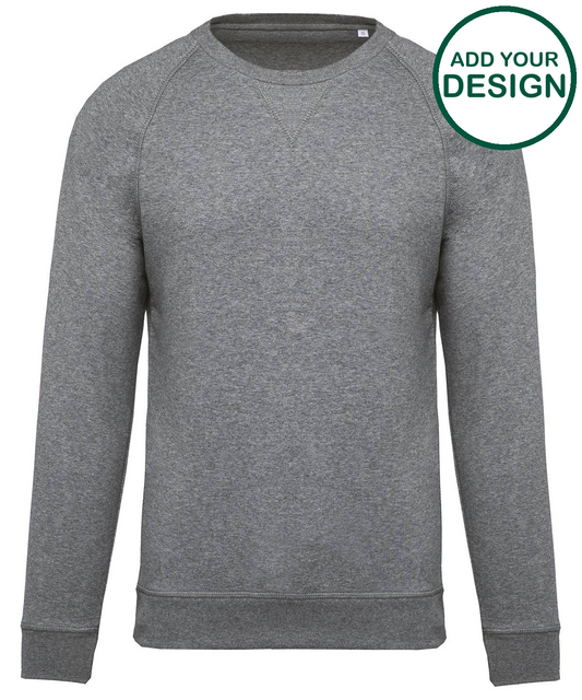 Men's organic cotton crew neck raglan sleeve sweatshirt