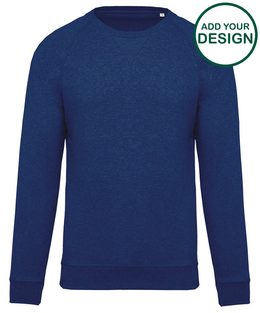 Men's organic cotton crew neck raglan sleeve sweatshirt