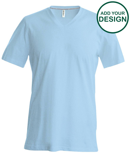Men's short-sleeved V-neck T-shirt