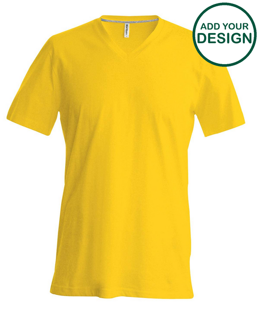 Men's short-sleeved V-neck T-shirt