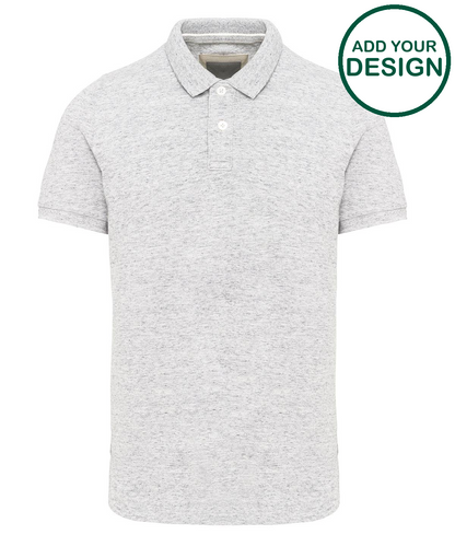 Men's vintage short sleeve polo shirt