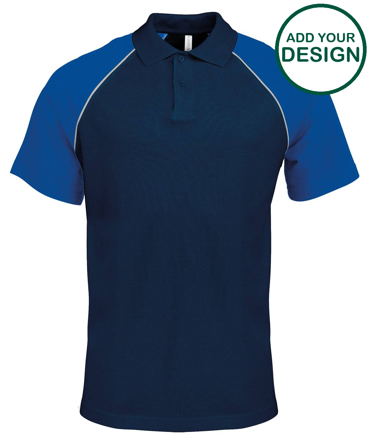 Polo baseball contrast polo shirt