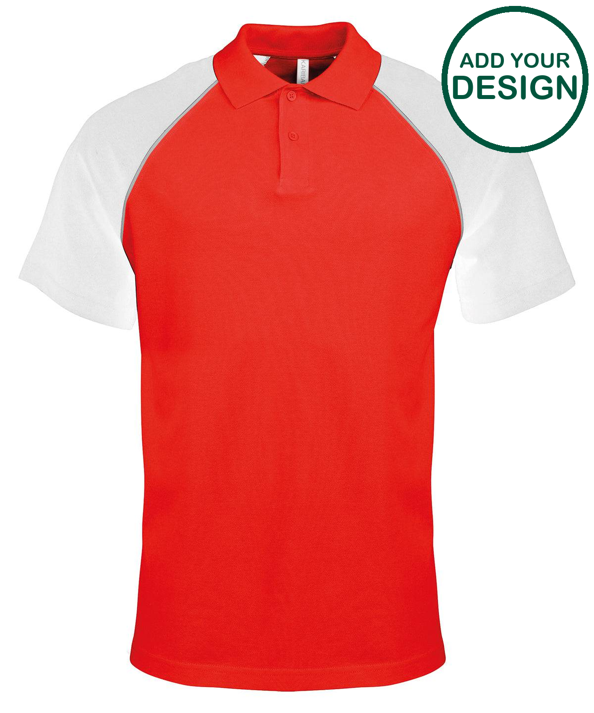 Polo baseball contrast polo shirt