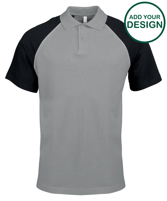 Polo baseball contrast polo shirt