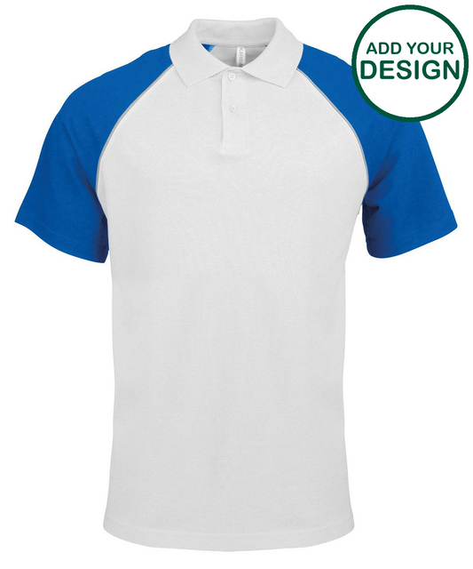 Polo baseball contrast polo shirt
