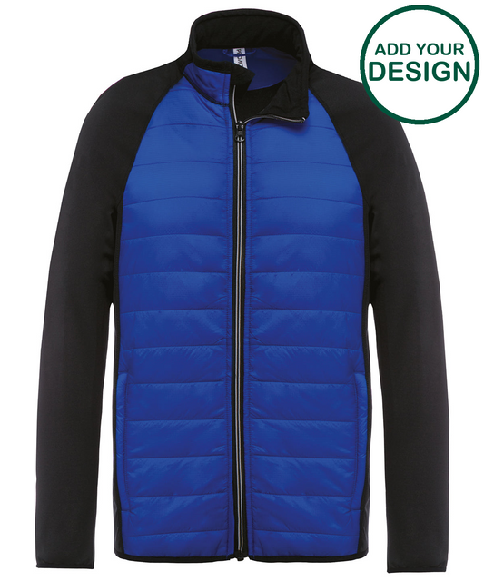 Dual-fabric sports jacket
