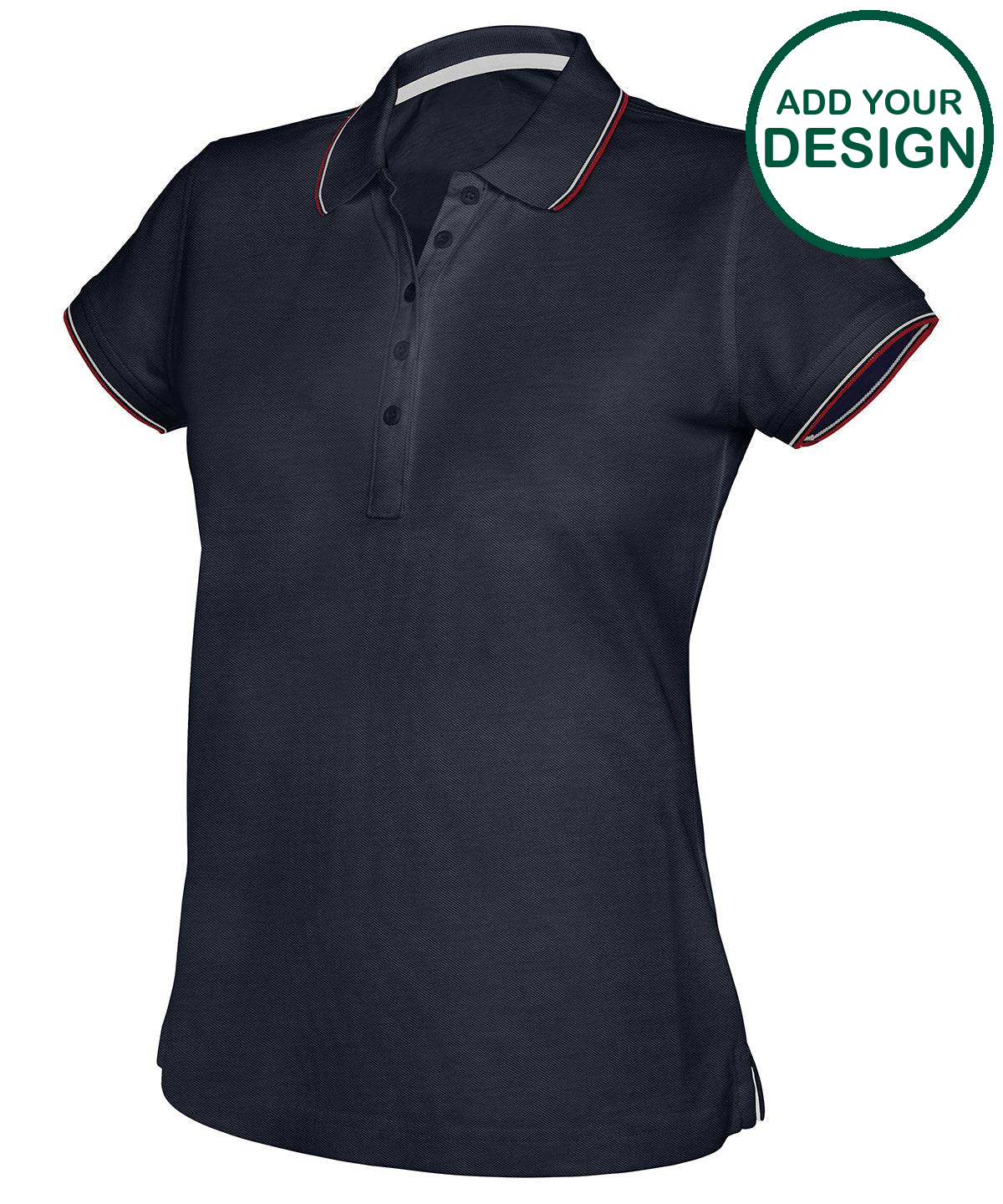 Women's short sleeve polo shirt