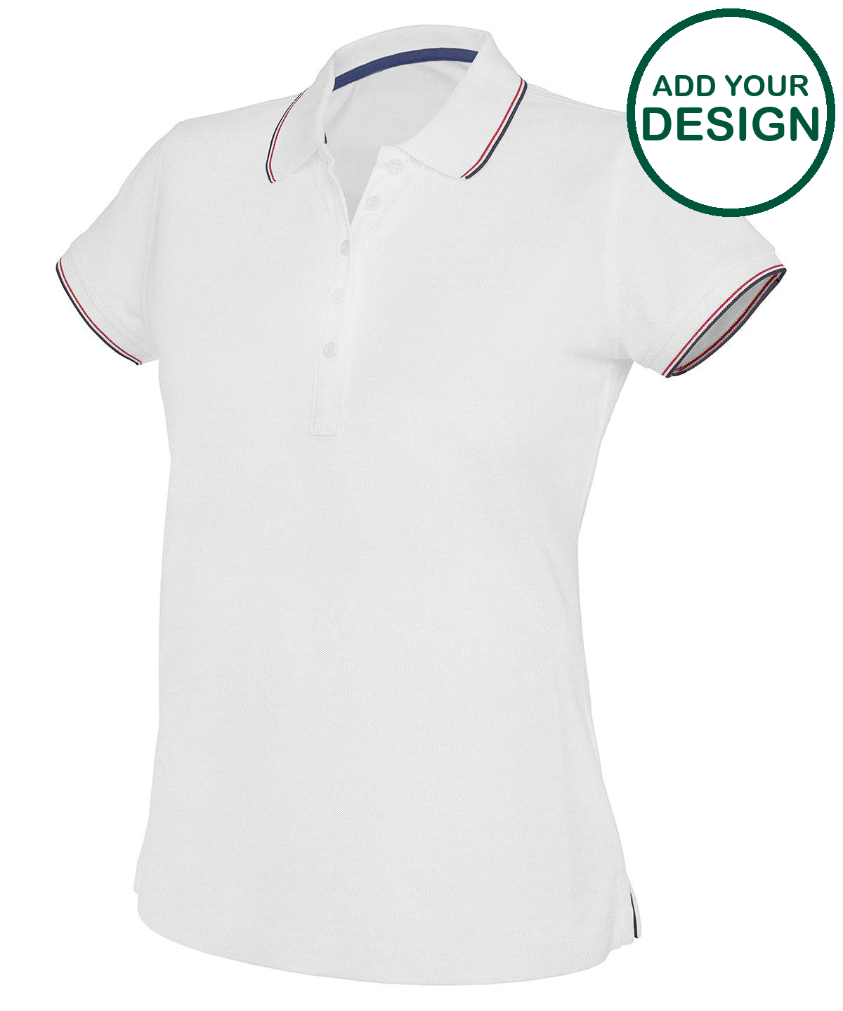 Women's short sleeve polo shirt