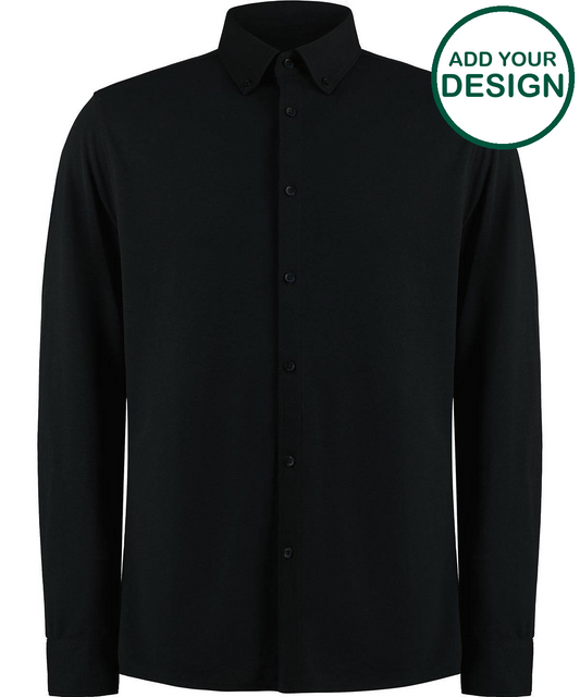 Long sleeve Superwash® 60° piqué shirt (tailored fit)