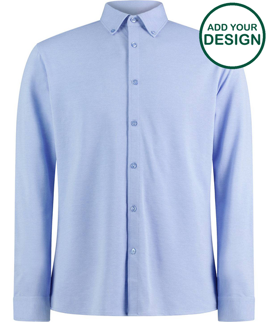 Long sleeve Superwash® 60° piqué shirt (tailored fit)