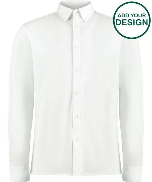 Long sleeve Superwash® 60° piqué shirt (tailored fit)