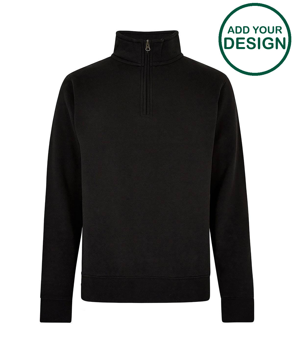 Regular fit ¼-zip sweatshirt