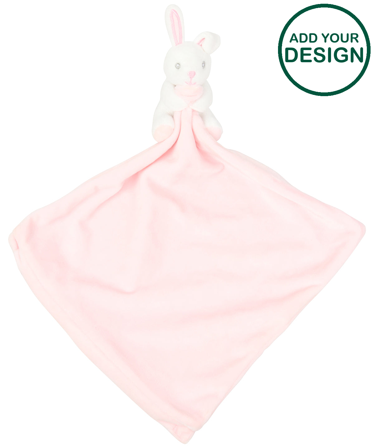 Baby animal comforter with rattle