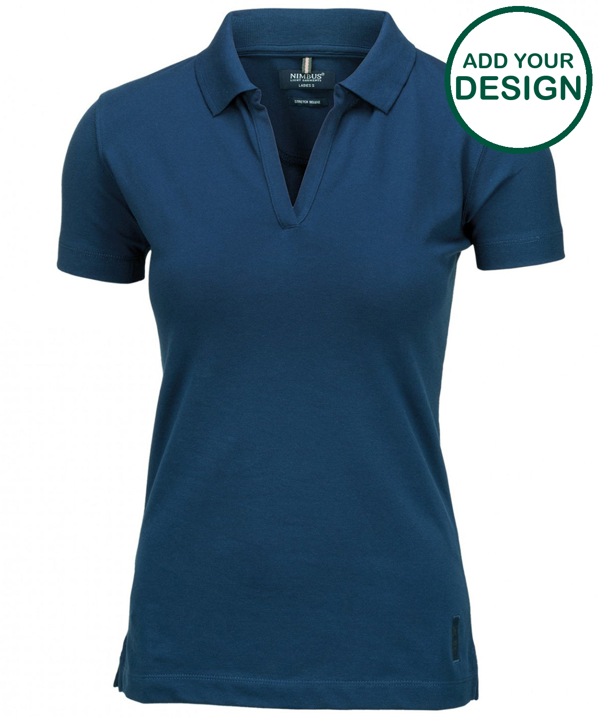 Women’s Harvard v-neck – stretch deluxe polo