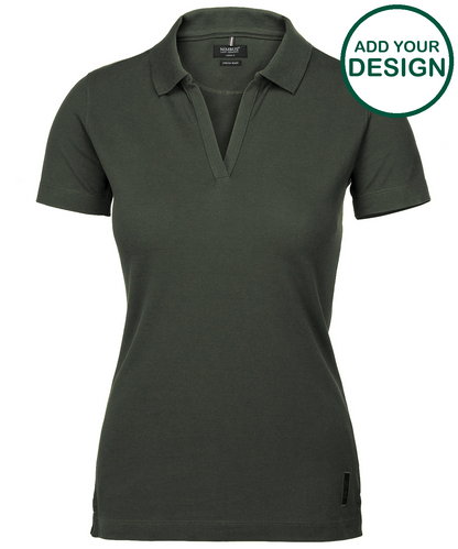 Women’s Harvard v-neck – stretch deluxe polo