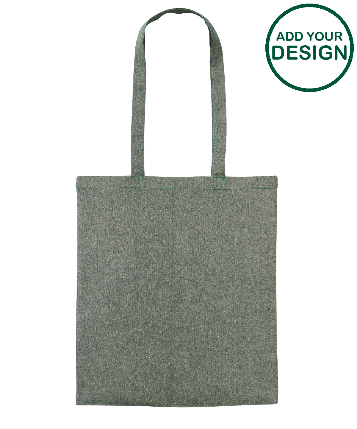 Recycled cotton shopper long handle