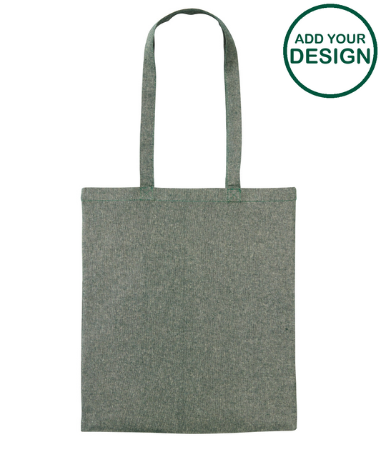 Recycled cotton shopper long handle