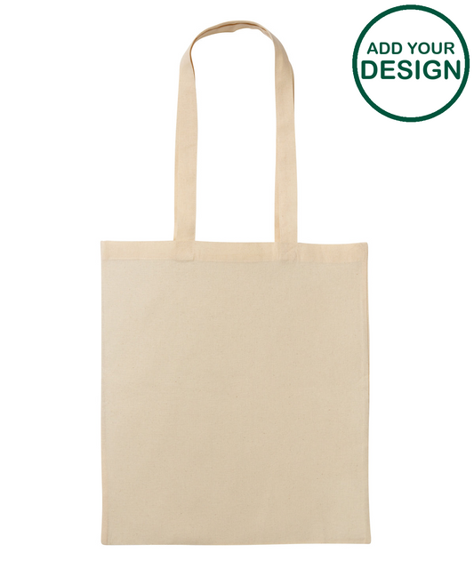 Recycled cotton shopper long handle