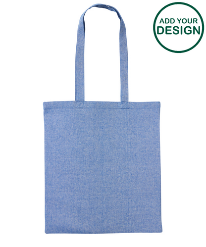 Recycled cotton shopper long handle