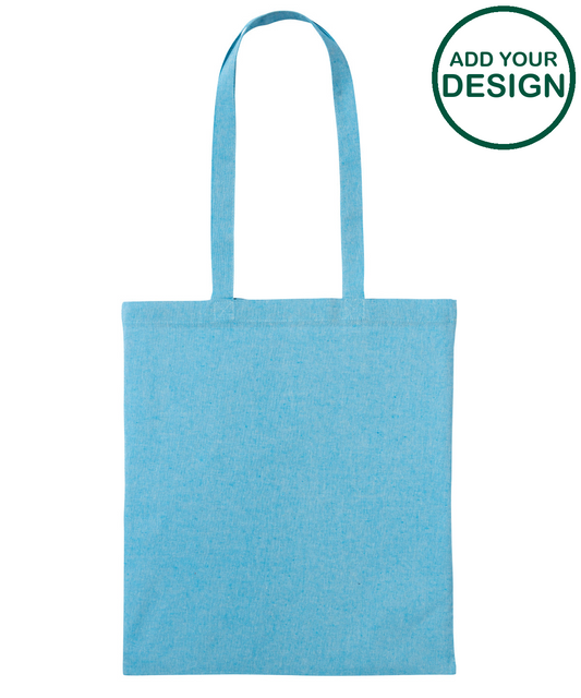 Recycled cotton shopper long handle