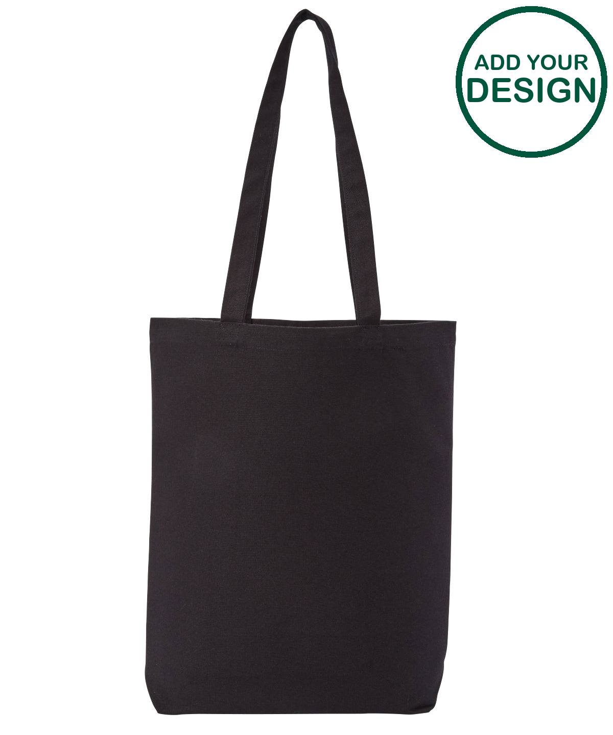 Recycled premium canvas flat base shopper