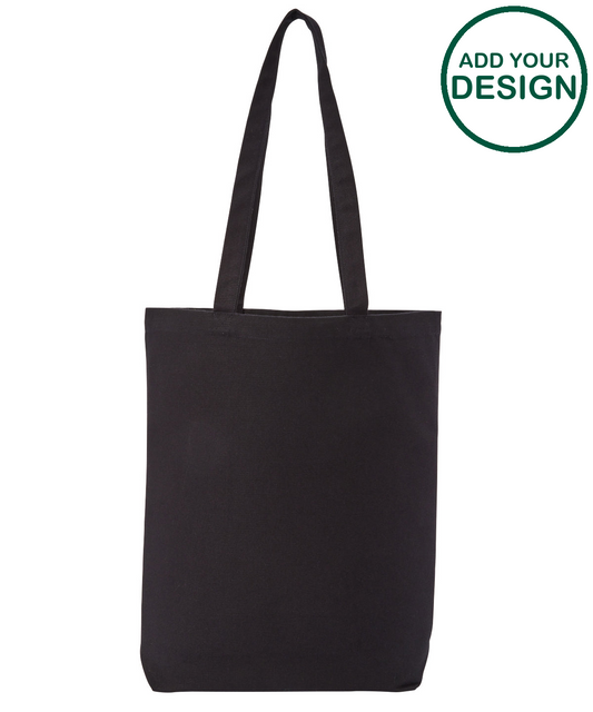 Recycled premium canvas flat base shopper