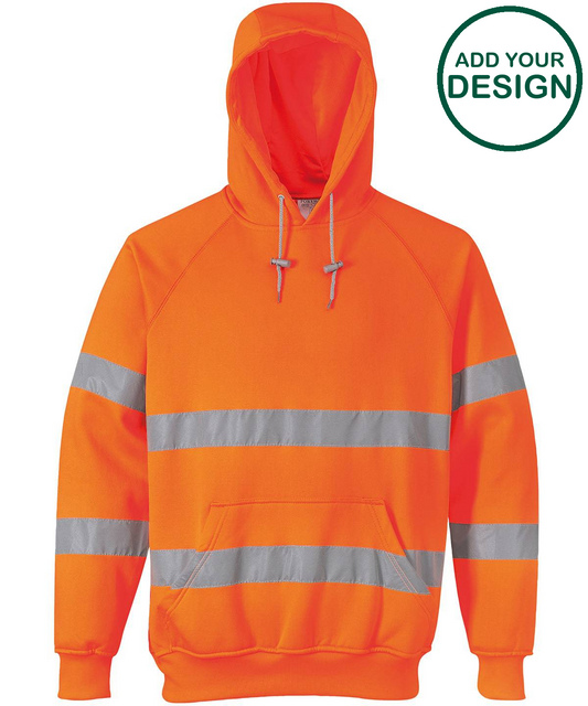 Hi-vis hooded sweatshirt (B304)