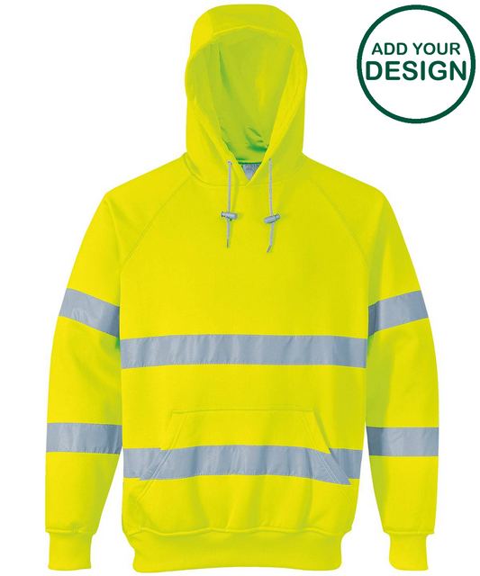 Hi-vis hooded sweatshirt (B304)