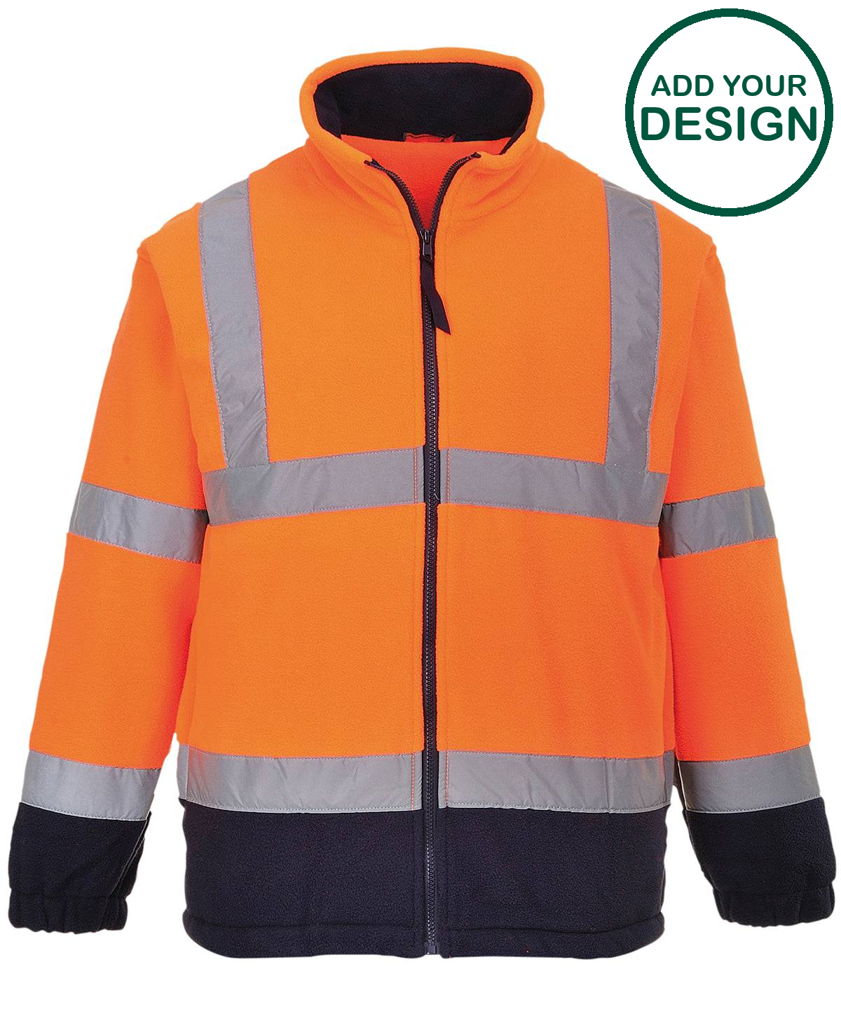 Hi-vis mesh-lined fleece (F300)