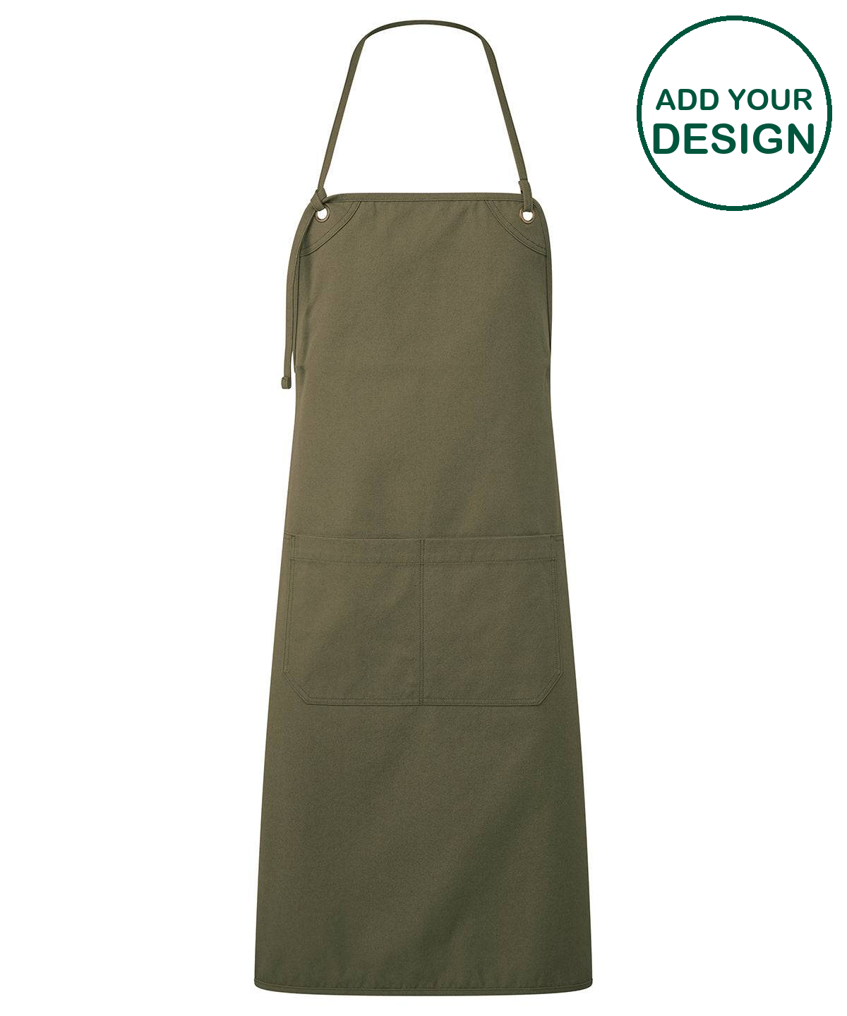 ‘Artisan’s Choice’ Double-Pocket Canvas Apron - Olive