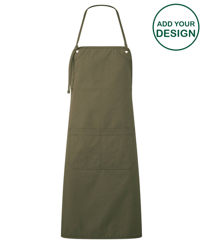 ‘Artisan’s Choice’ Double-Pocket Canvas Apron - Olive