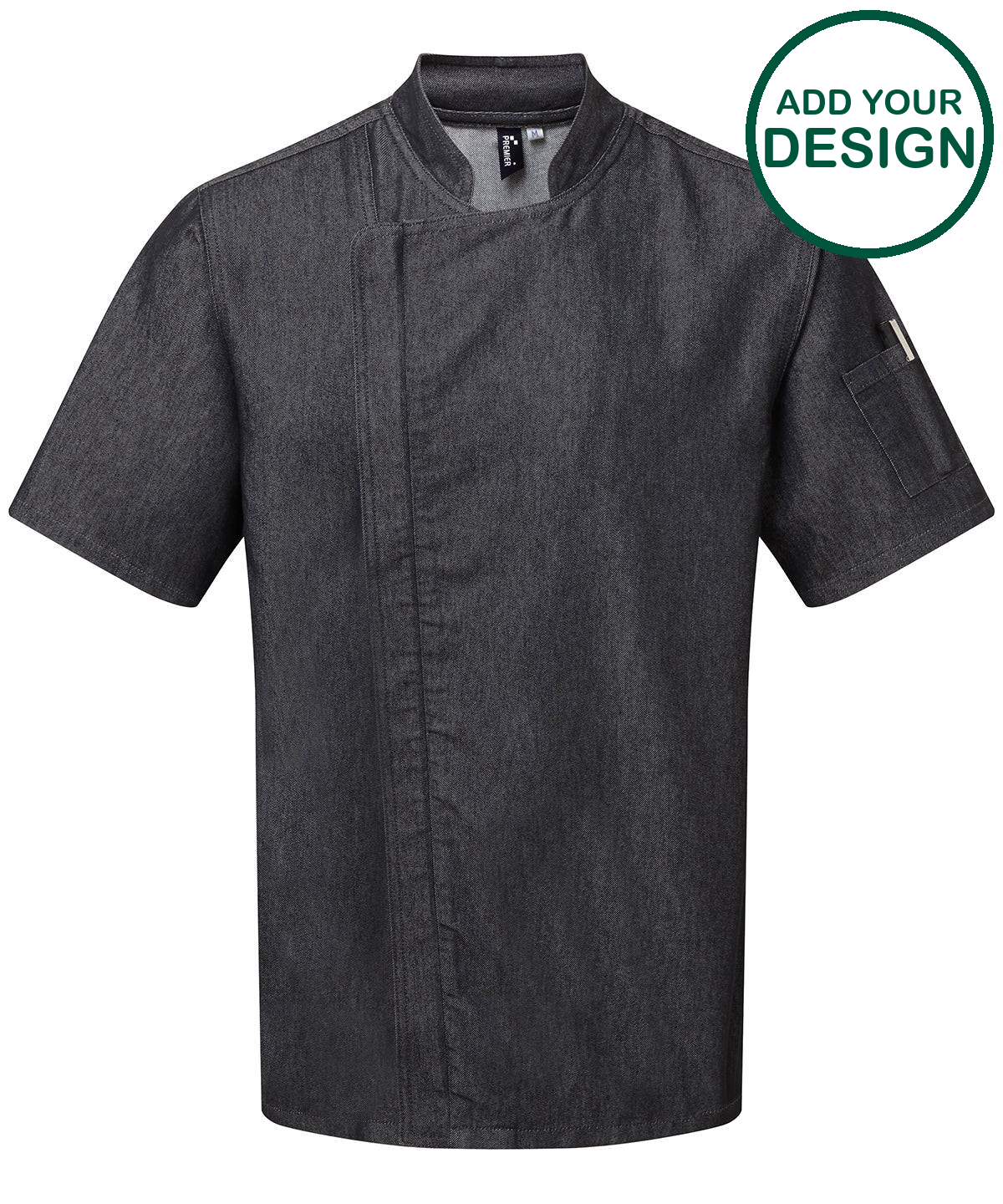 Chef's zip-close short sleeve jacket