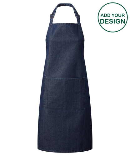 Colours bib apron with pocket