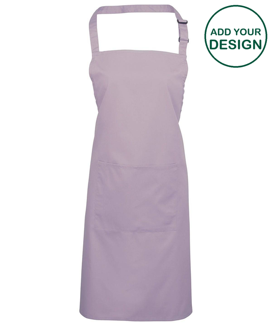 Colours bib apron with pocket